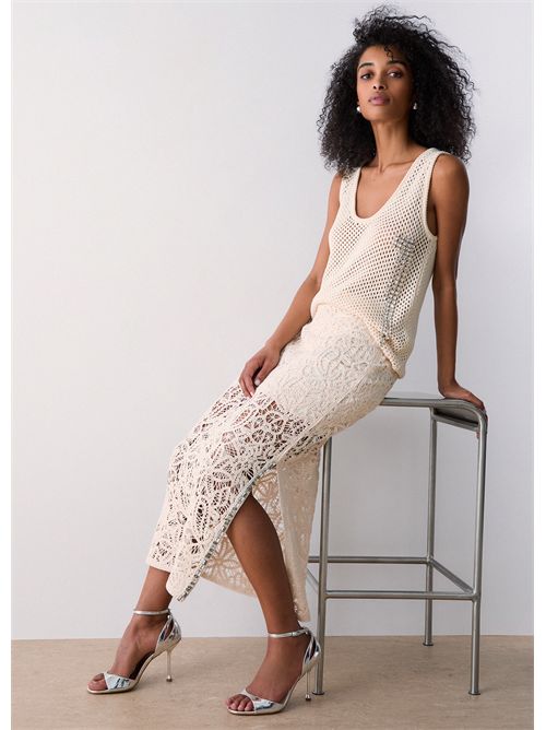 Gonna midi in macramè LIU JO | WA6361J7871/W9831